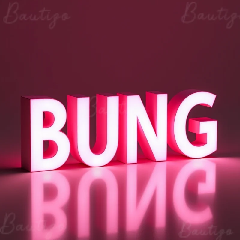 Custom 3D LED Metal Letters Light Up Sign For Storefront Business Outdoor Waterproof Illuminated Signage