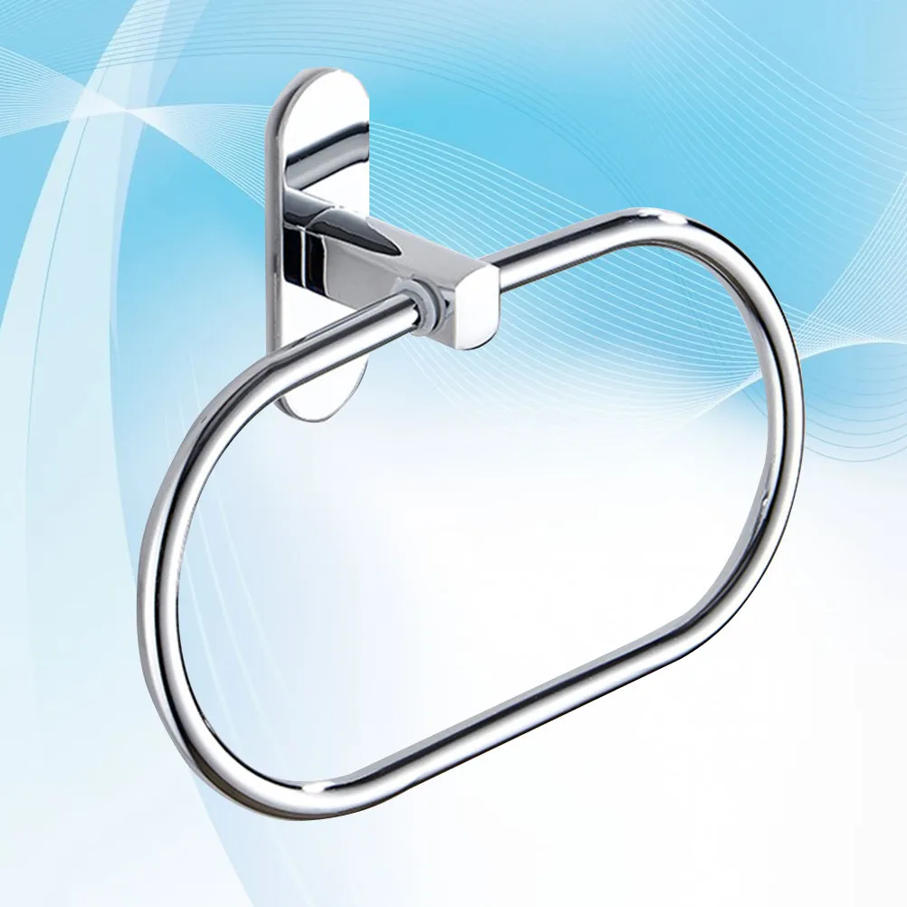 

Punch-Free Towel Rack Bathroom Rustproof Waterproof Stainless Steel Wall Mounted Single Towel Bar Modern Style for Home Kitchen