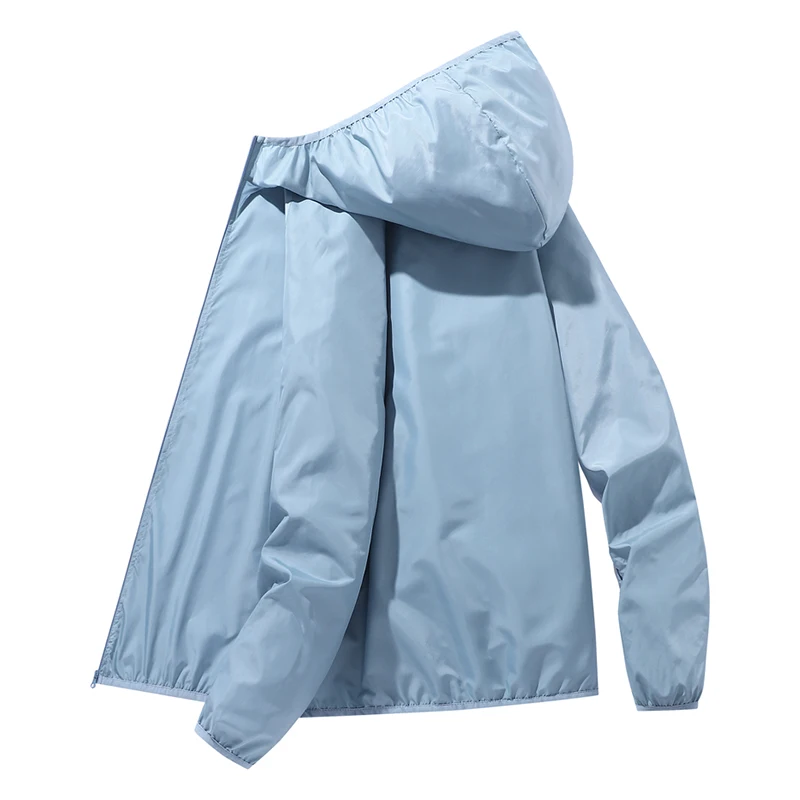 

The New Men's and Women's Universal Ice Silk Sunscreen Summer Ultra Thin Breathable Outdoor UV Protection Hoodie Jacket