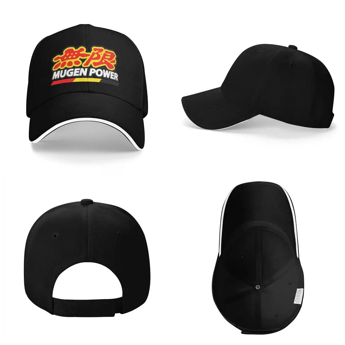 Unisex Baseball Hats Mugen Power Racing Logo Outdoor Streetwear Summer Sports Baseball Caps Hip Hop Cap Casquette Hats