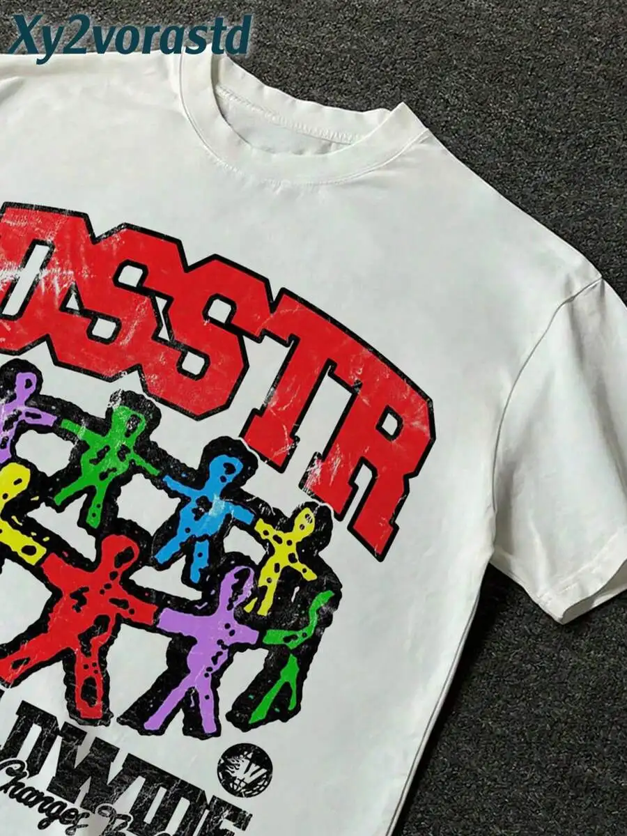 Y2K Rock Punk Short-Sleeved Shirt, Hip-Hop Style Graphic T-Shirt, Fashionable Men's Hip-Hop Long-Sleeved T-Shirt, Fun Retro T-Shirt, Ideal Gift.
