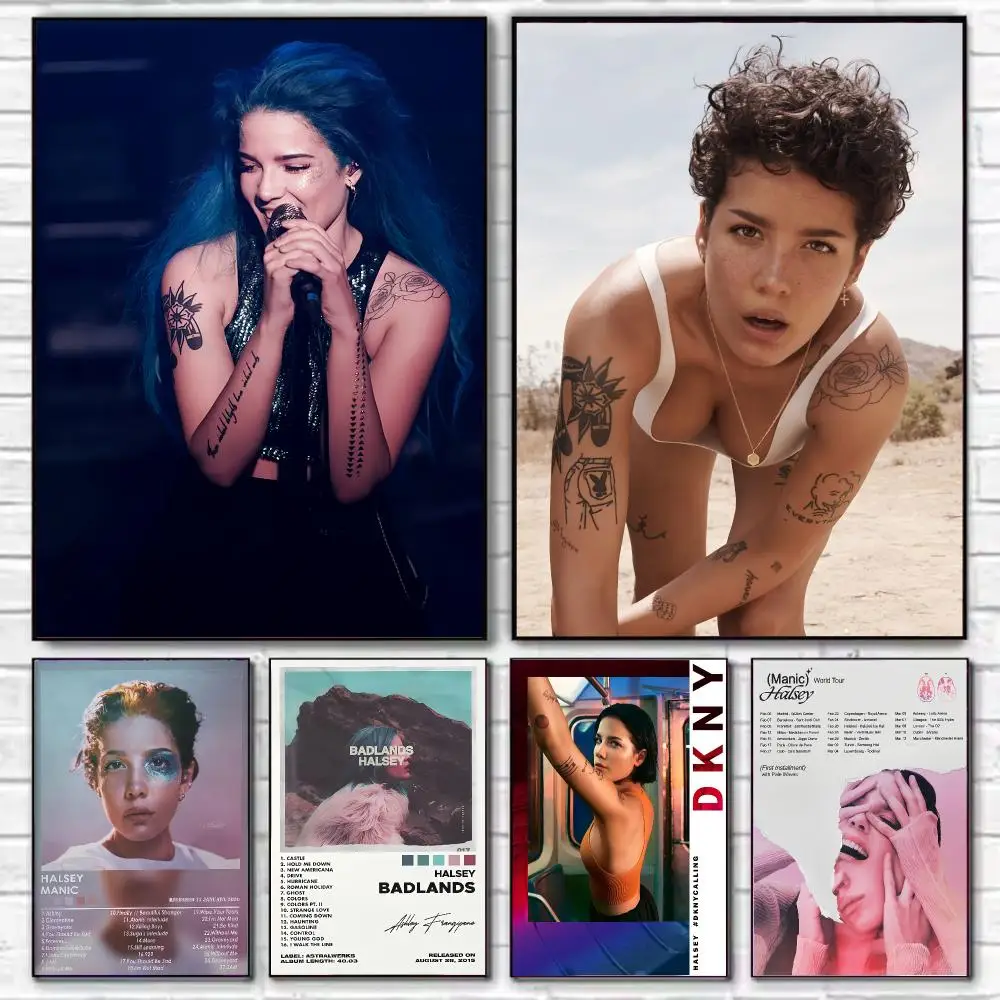 H-Halsey Poster HD Decorative Wall Art Aesthetic Home Decor for Living Room Bedroom Café Office Modern Stylish Gift