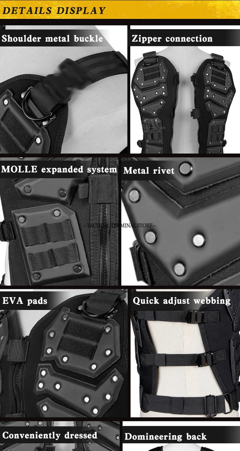 KÖNIG KONG WESTE 2,0 Taktische Platte Träger Einstellbare Kampf Körper Rüstung Jagd Outdoor CS Airsoft Ausrüstung Training TF3 Westen – Detail 4