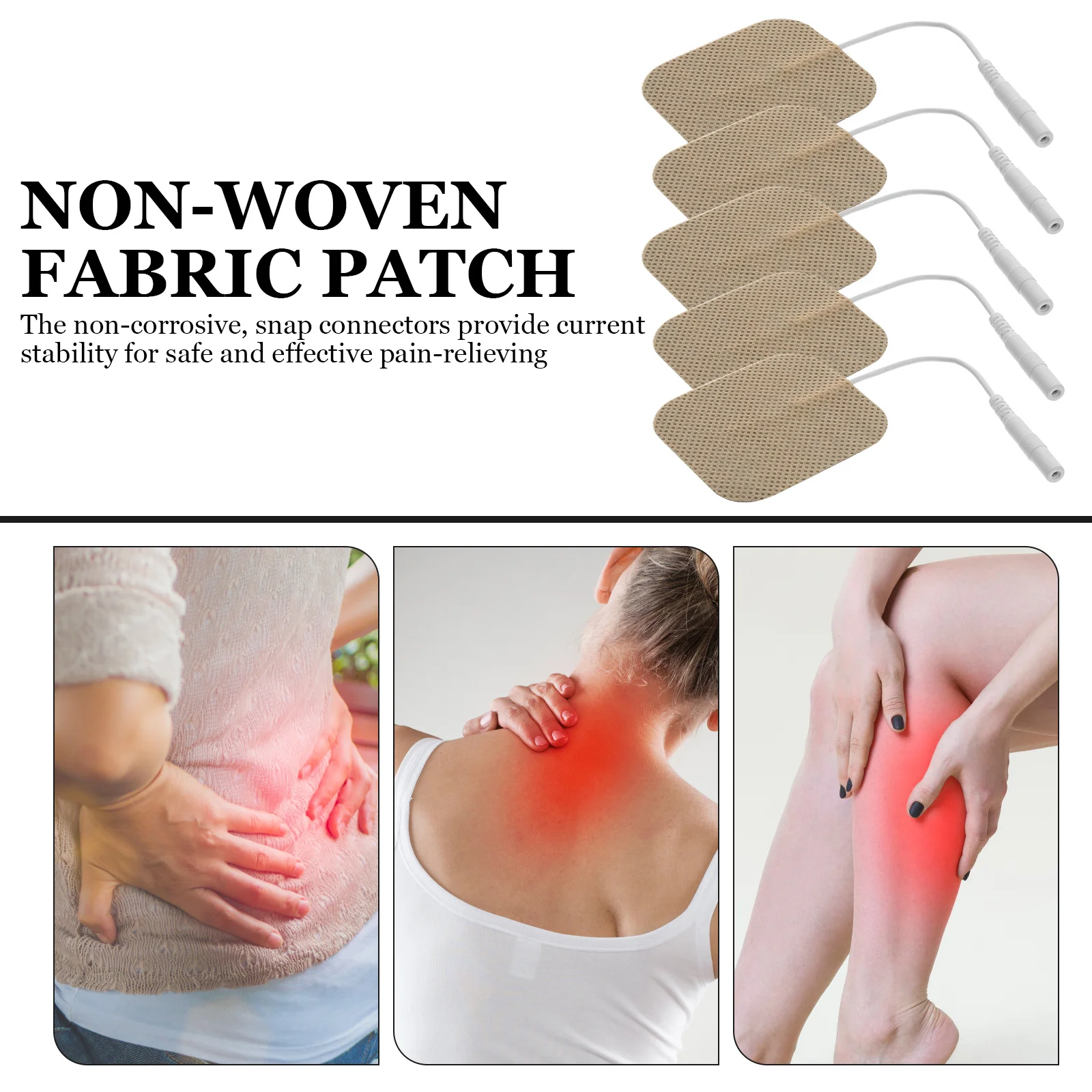 

8Pcs Massage Pads Premium Patches for Back Neck Shoulders Multi-Function Reusable Non-Woven Fabrics