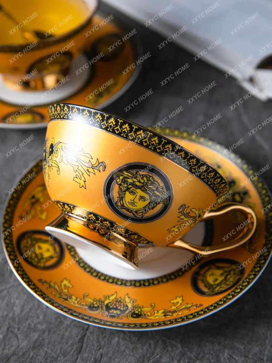 

Керамическая костяная фарфоровая красивая кофейная чашка, высококачественный изысканный роскошный дизайн, британский сервиз для послеобеденного чая