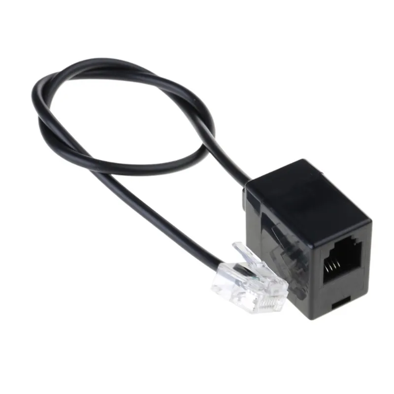 イーサネットrj458p8cオス-rj11 6p4cメスアダプターケーブル、オフィスコンバーター、オス-メス