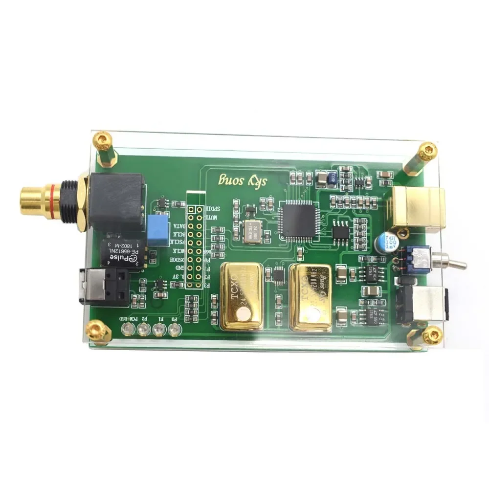 Lusya XMOS XU208 Asynchronous USB Coaxial Fiber Output Digital Interface IIS DSD256 Spdif Dop64 With Acrylic Sheet A6-018