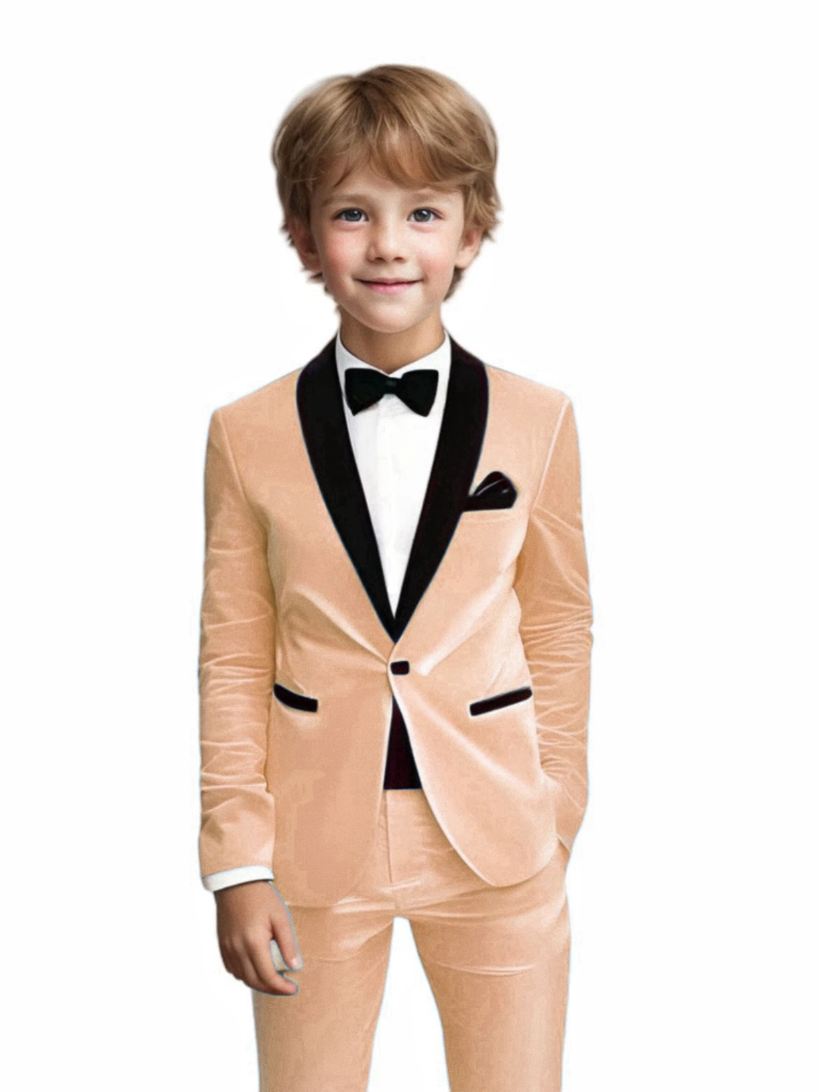 Cocok untuk Anak-anak Upacara Pernikahan Pertunjukan Piano Hadiah Ulang Tahun Set Pakaian 3 Potong Set Pakaian Paskah Anak Laki-laki Blazer Pesta Gereja