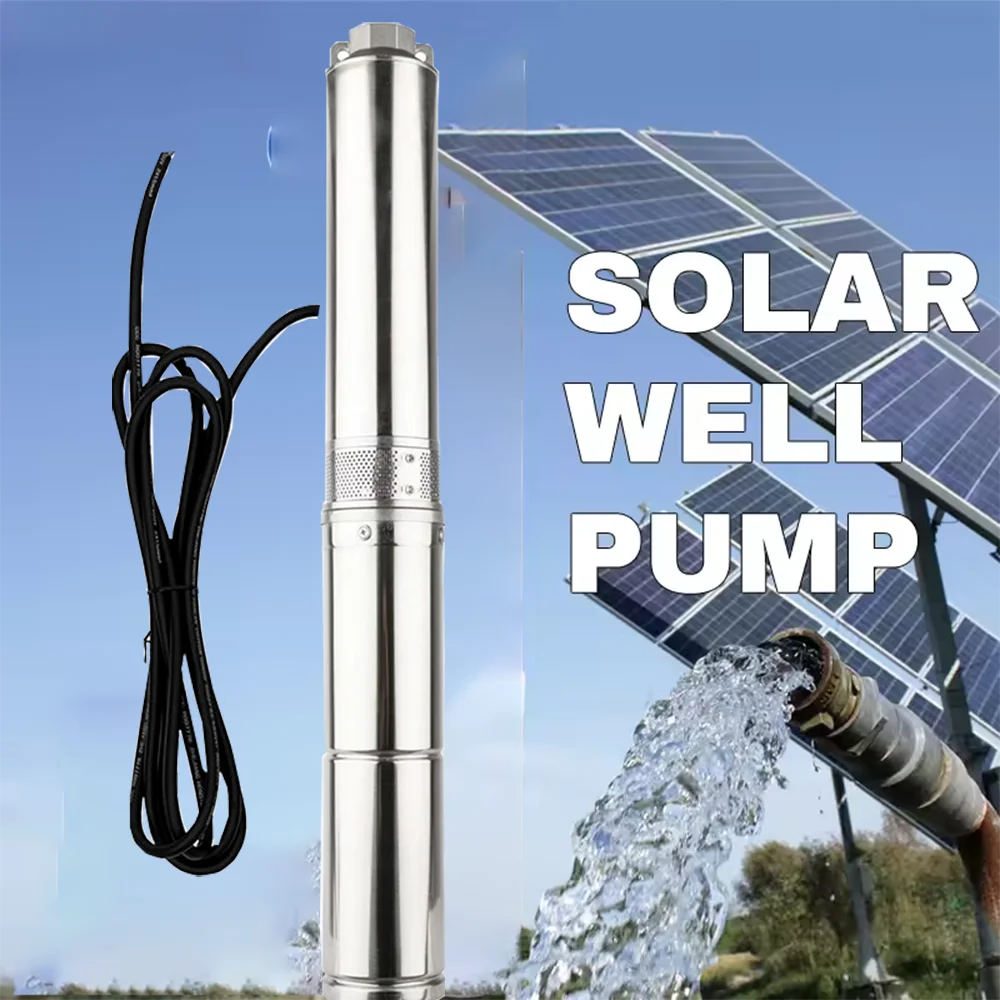 

4HP 4-дюймовый гибридный AC/DC Bomba Off Grid солнечный ирригационный погружной насос расход 9 тонн/часовой фотоэлектрический сельскохозяйственный солнечный насос для хорошо