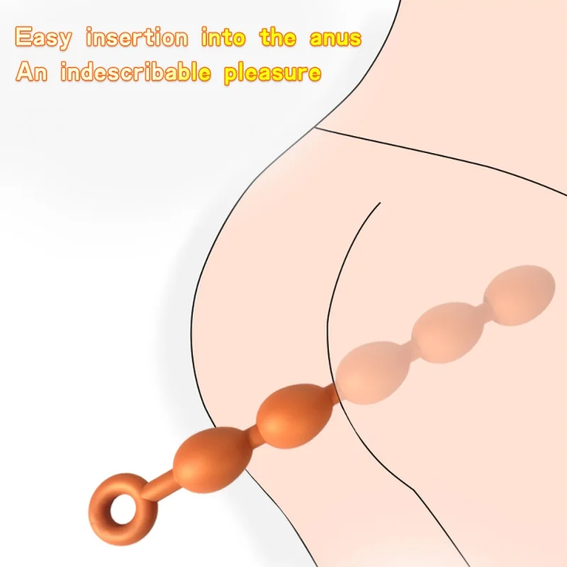 XXL Anal Sex Beads To For Men Silicone Large Butt Plug Balls Intimate Goods For Adults 18  Toys For Woman Gay Men Anus Dilator