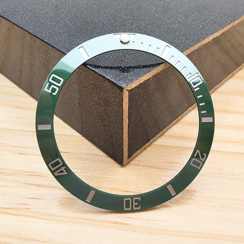 VSF Green Ceramic Bezel Insert for 40MM Submariner 116610LV Watch Replacements
