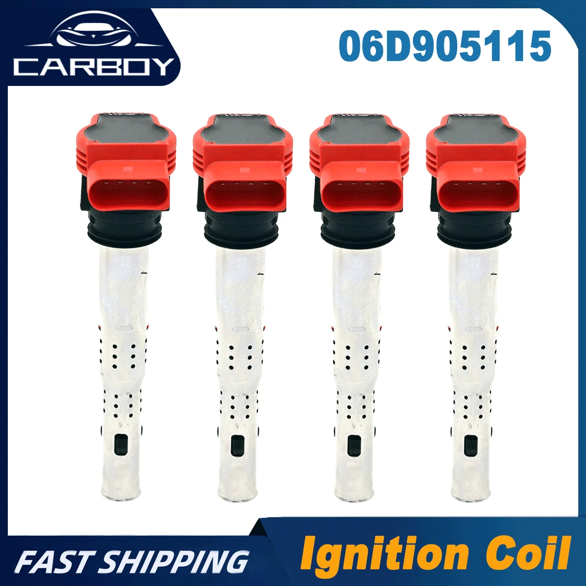 

Ignition Coil For Audi A4 Quattro 2005-2010 A5 2008-2009 A7 A8 Q5 Q7 R8 RS6 S4 S5 S6 S8 Porsche Cayenne 06D905115 06E905115 4PCS