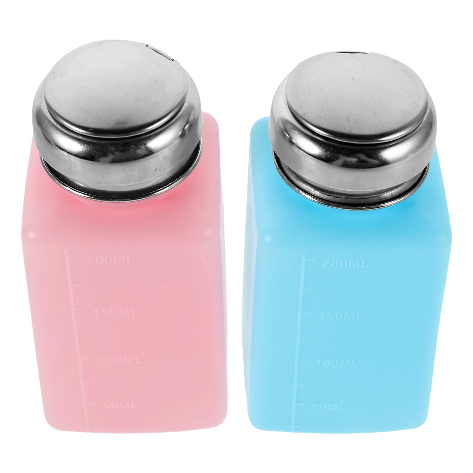 

2Pcs Refillable Alcohol Dispenser 200Ml Press Type Anti Static Liquid Container Solvent Dispenser for Lab and Workshop Use