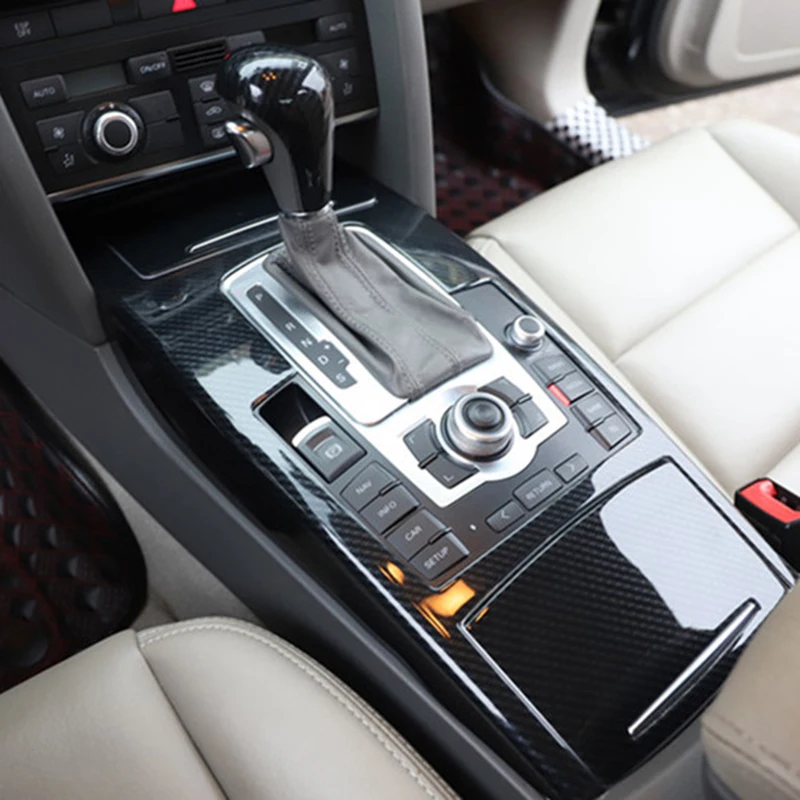 

Imitation Carbon Fiber Overlays Interior Trim for LHD Audi A6 C6 Model 2005 2006 2007 2008 2009 2010 2011 On Gears, Dash, Doors