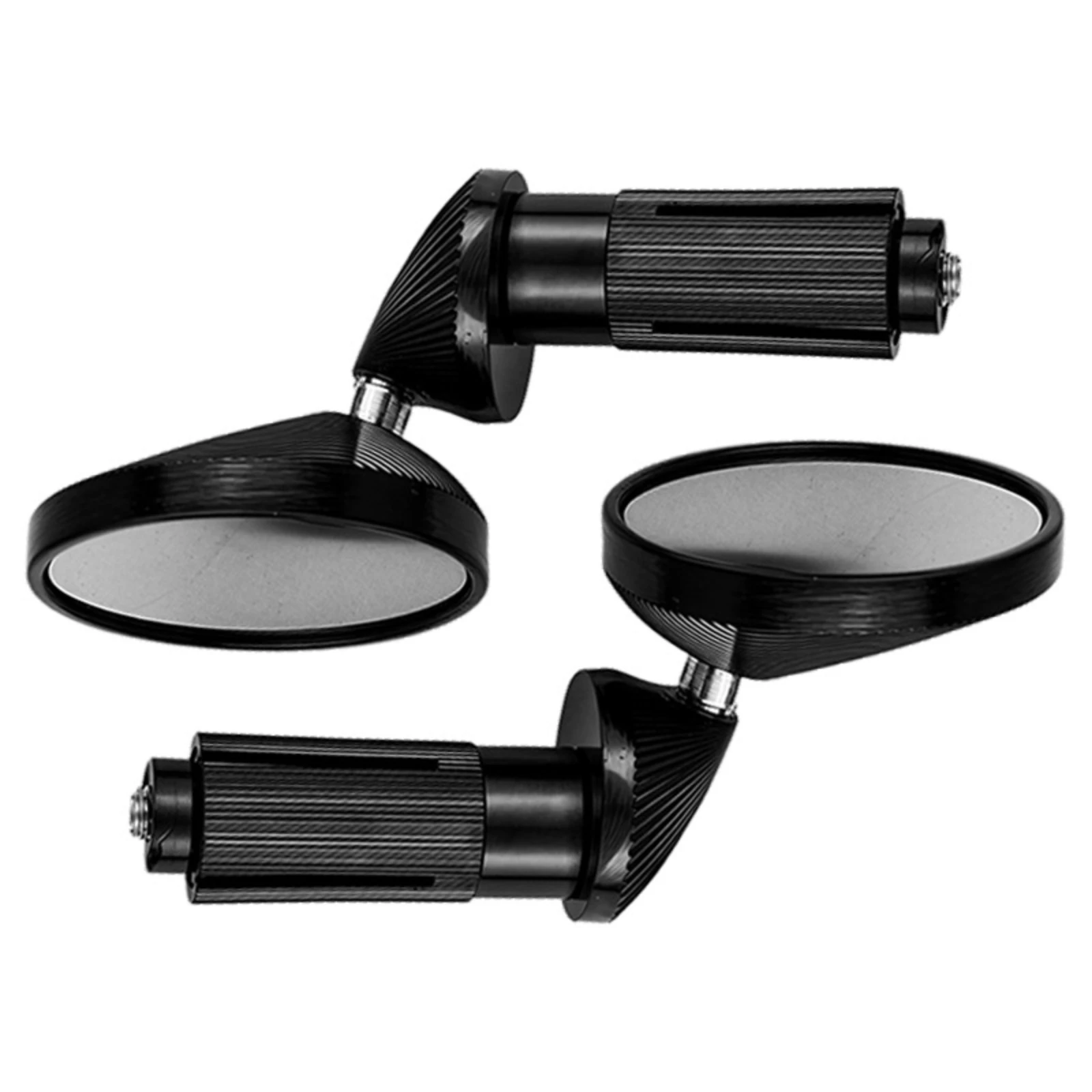 Motorcycle Rearview Mirror with Aluminum-Alloy Body Weather-Proof Round Motorcycle Rearview Mirror Mirrors Shockproof Anti-Glare