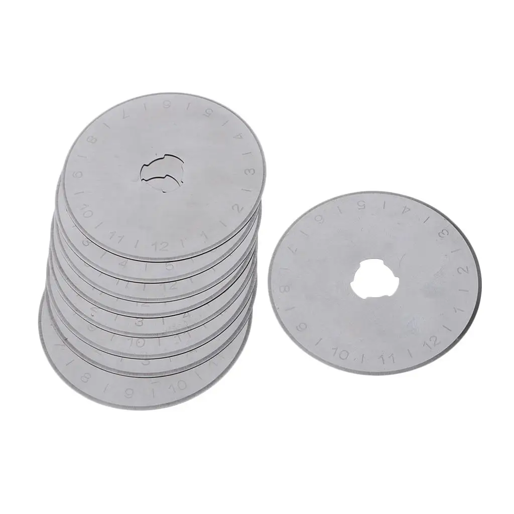 10pcs 45mm Rotary Cutter W/Storage Case Circular Cutting Blade