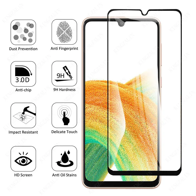 Tempered Glass for Samsung Galaxy A33 A53 A73 A23 A13 A14 A34 A54 Camera Lens Screen Protector for Samsung A33 A53 A73 5G Glass