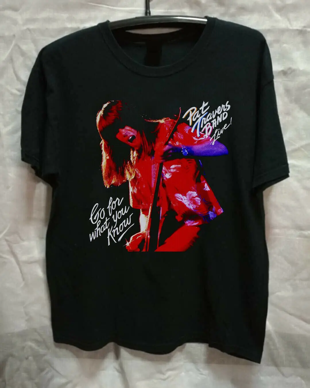 

Pat Travers Band Live Go For What You Know Black Unisex T-Shirt S-234XL E270