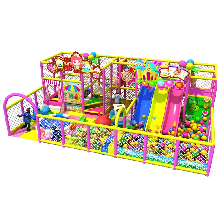 Kids Commercial Indoor Playground Homemade Indoor Playground Equipment with Slide Ball Pool
