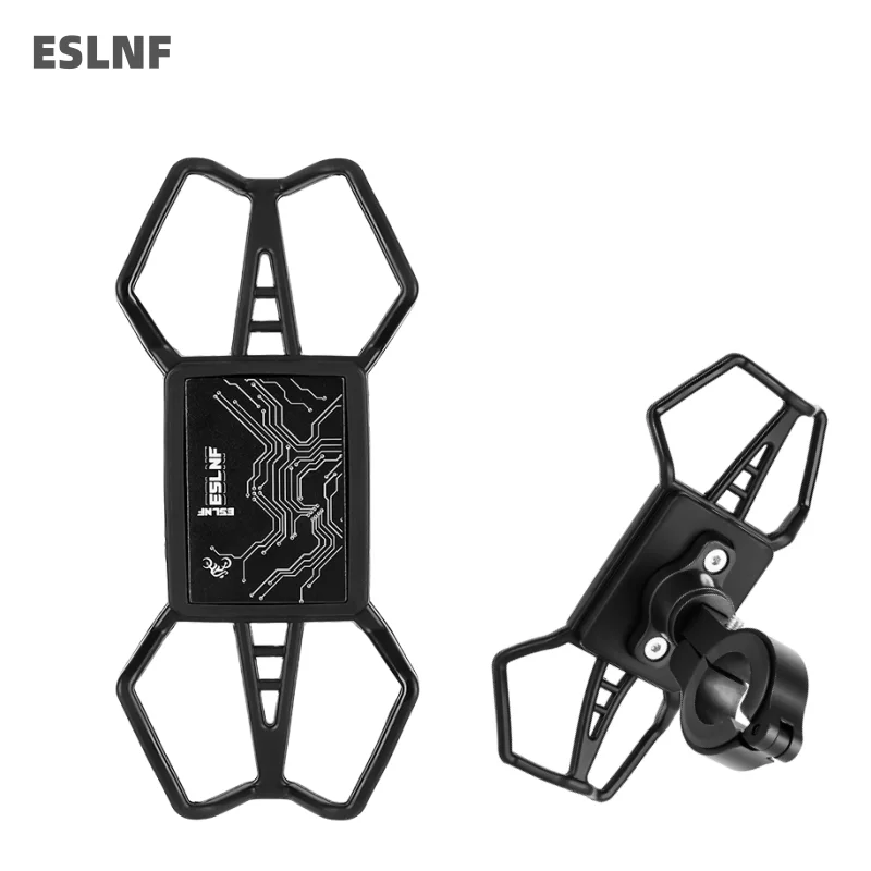 

ESLNF Bicycle Phone Mount Bike Phone Holder 360° Rotatable Silicone & Aluminum Alloy Cycling Phone Cradle