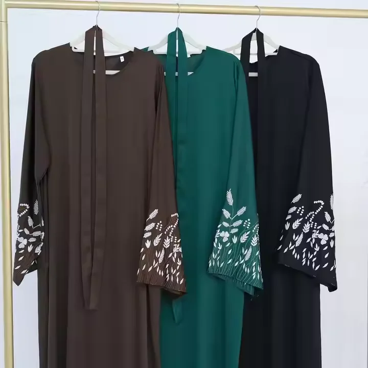 Embroidery Abaya for Women Muslim Dress Dubai Turkey Kaftan Islamic Clothing Djellaba Caftan Marocain Femme Robe Kebaya Jalabiya