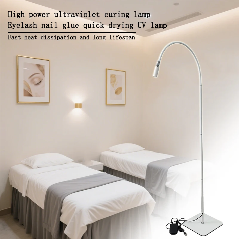 مصباح معالجة UVLED عالي الطاقة مناسب للتجميل، رموش فنية للأظافر، رموش صناعية، تطعيم مفتاح القدم الصامت، مصباح أرضي 5 وات #4