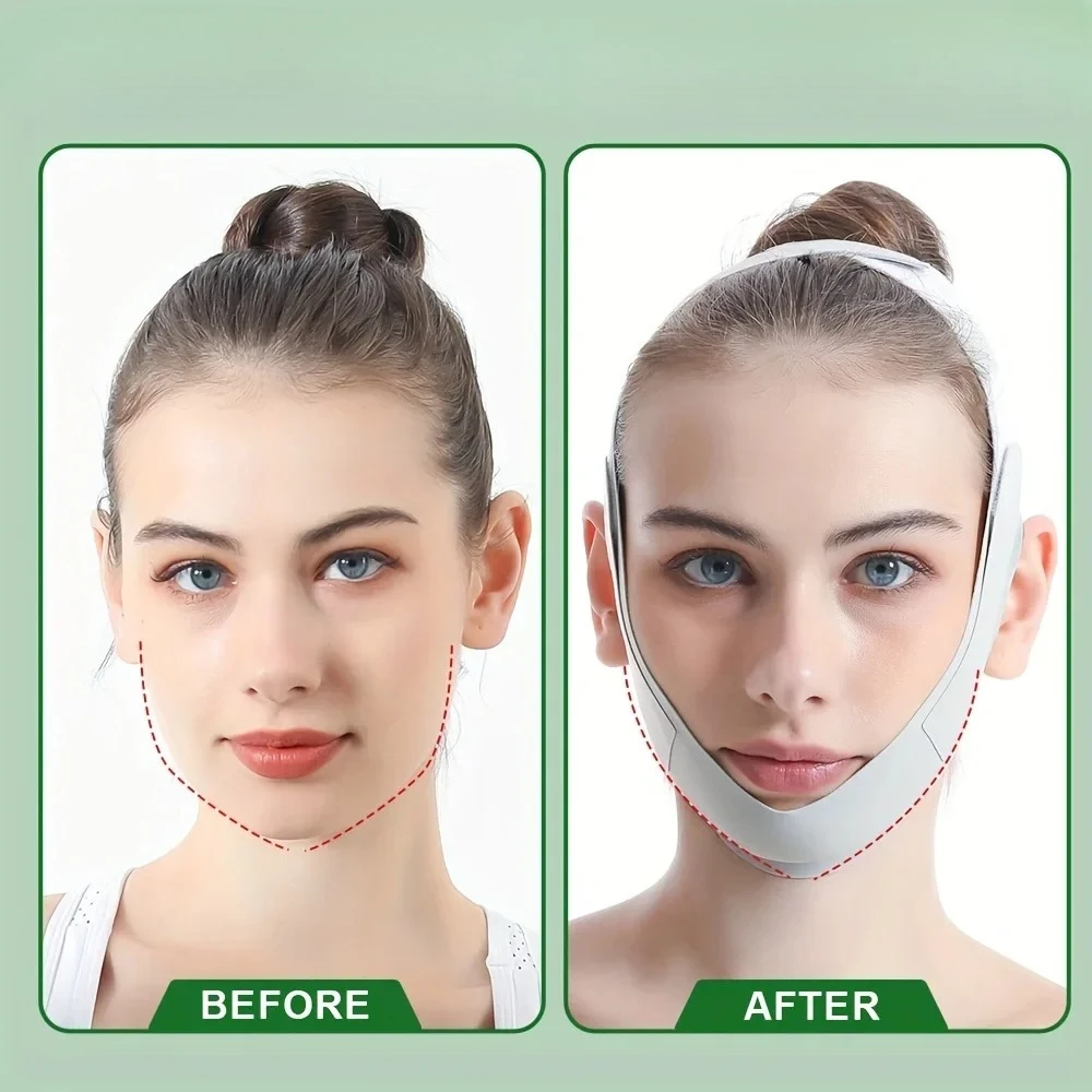 Wielorazowa opaska wyszczuplająca twarz V-Line, modelująca brodę i policzki, pas do podnoszenia twarzy, pasek do masażu twarzy, narzędzia do pielęgnacji skóry twarzy.