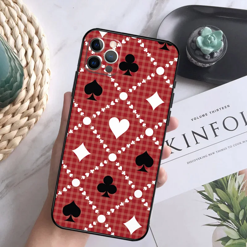 CASINO PLAYING CARDS COLLECTION Phone Case For iPhone 15 14 13 12 11 16 Pro Max Plus Mini 7 8 X XS Max XR Back Cover Shell