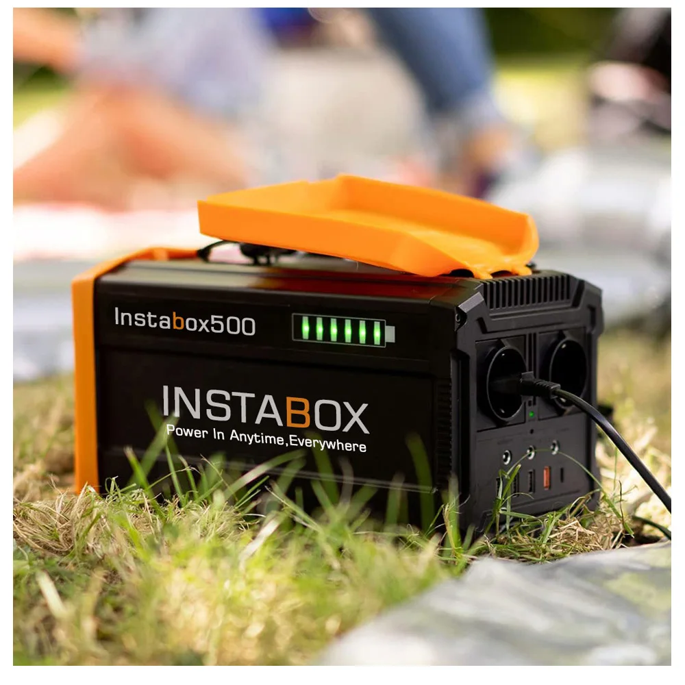 

Lightweight 800W Portable Power Bank for Camping, Solar Charging, 444Wh Lithium Battery, Quiet & Eco-Friendly