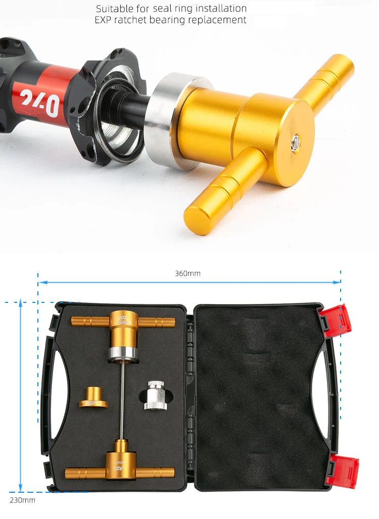 AXI Mountainbike EXP Ratchet Lager Staubring Zahnkranz Demontage- und Montagewerkzeuge MTB Rennrad Ratchet Reparatur-Set – Detail 1