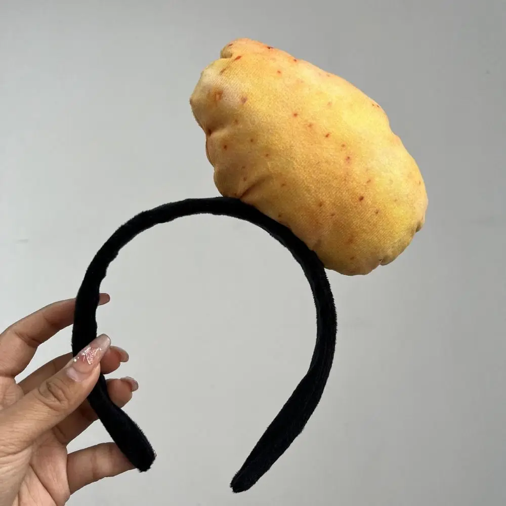 مضحك Kawaii مقلد الغذاء الشعر هوب الكورية نمط أغطية الرأس الفواكه عقال البطاطس الطماطم الخضار العصابات الشعر الطرف
