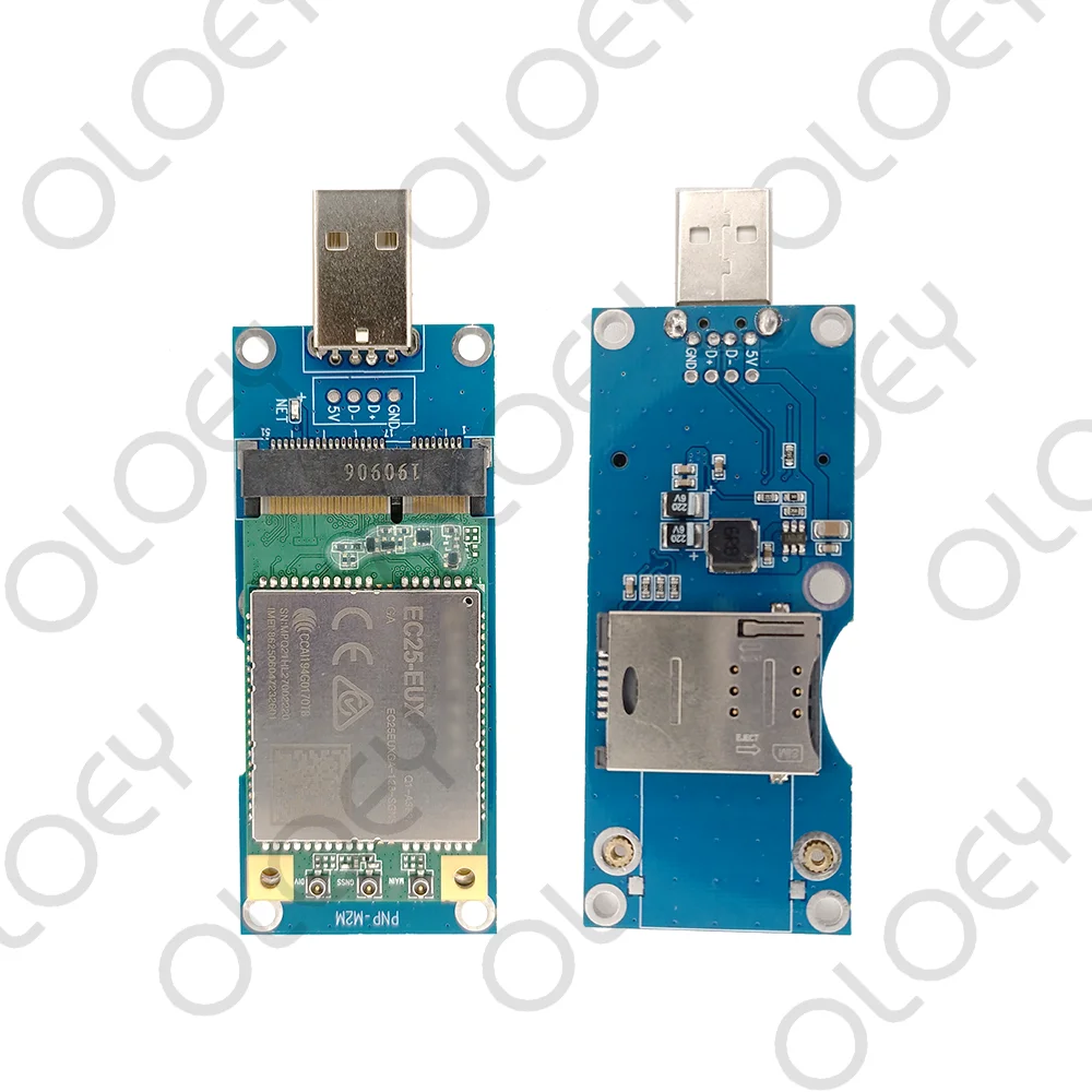 Minipcie to USB Ddevelopment Board Adapter With SIM Card Slot + Quectel EC200T-EU / EP06-E / EC25-EUX Mini PCIE 4G IoT Module