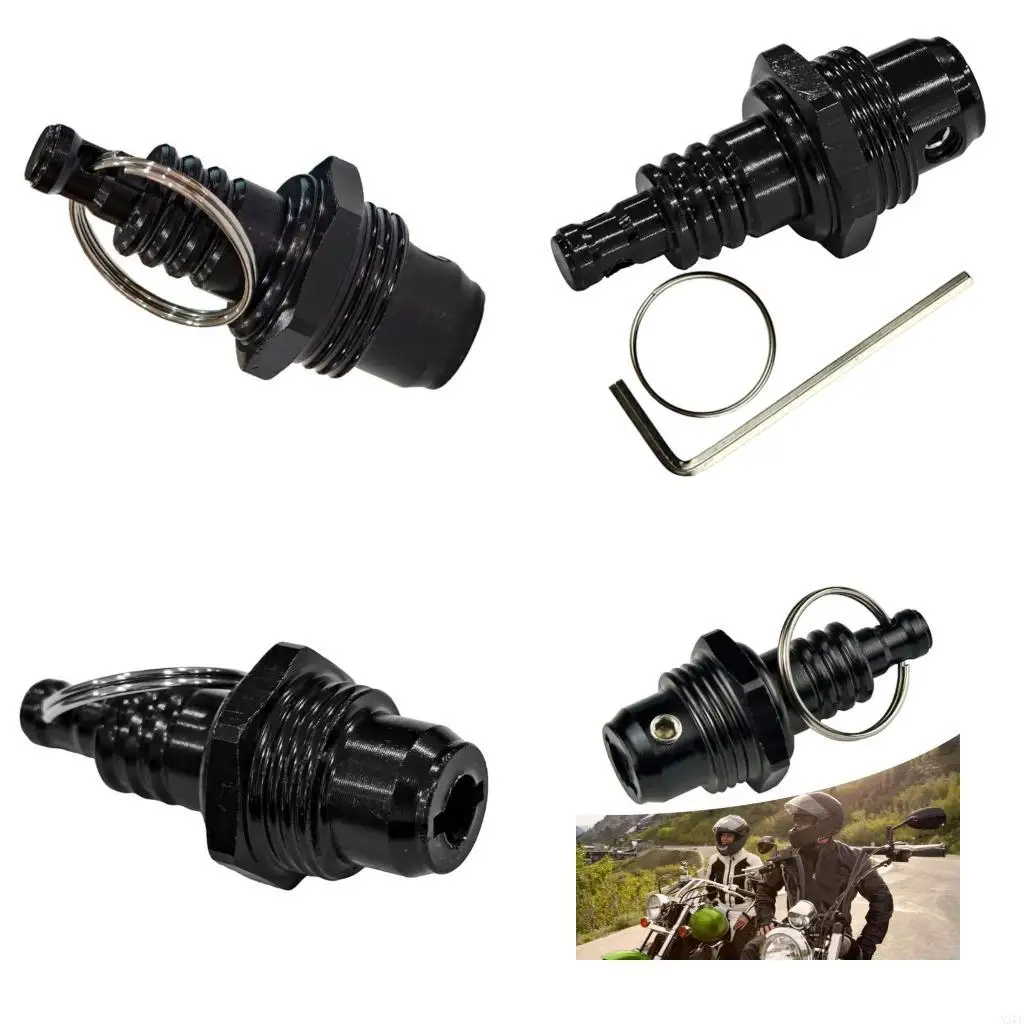 

Quick Detach Motorcycle Holder Heavy Duty Rotating Carabiner Rustproof Rings X37F