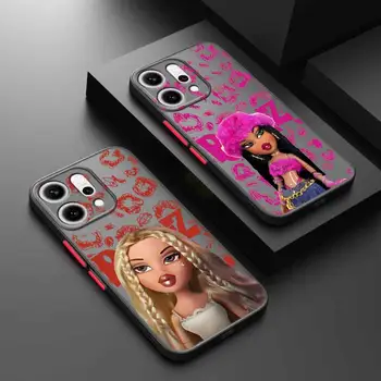全新可愛娃娃 Bratz 電鍍手機殼,適用於 Vivo V50 X70 V29 V25E V23E V21 V20 V19 V17 V15 V11i Y19 Y17 Y16 Y15S Y04 手機殼 12 最佳銷售 布拉茨娃娃案 - №2