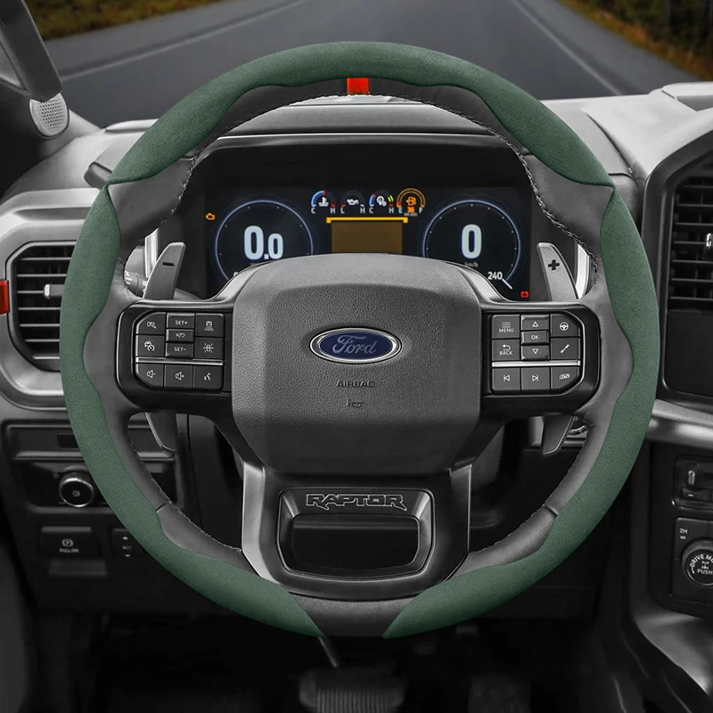 

Защелкивающийся чехол на руль Ford, подходит для Focus Mk2 Mk3 Mk4 Mk7fiesta Mondeo Ranger Kuga Transit Custom Puma Fusion Mk8