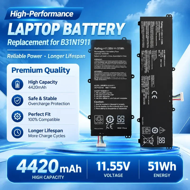 B31N1911 Laptop Battery For ASUS ADOL14FQC/EQ/EA/UA Dreadnought X1502Z