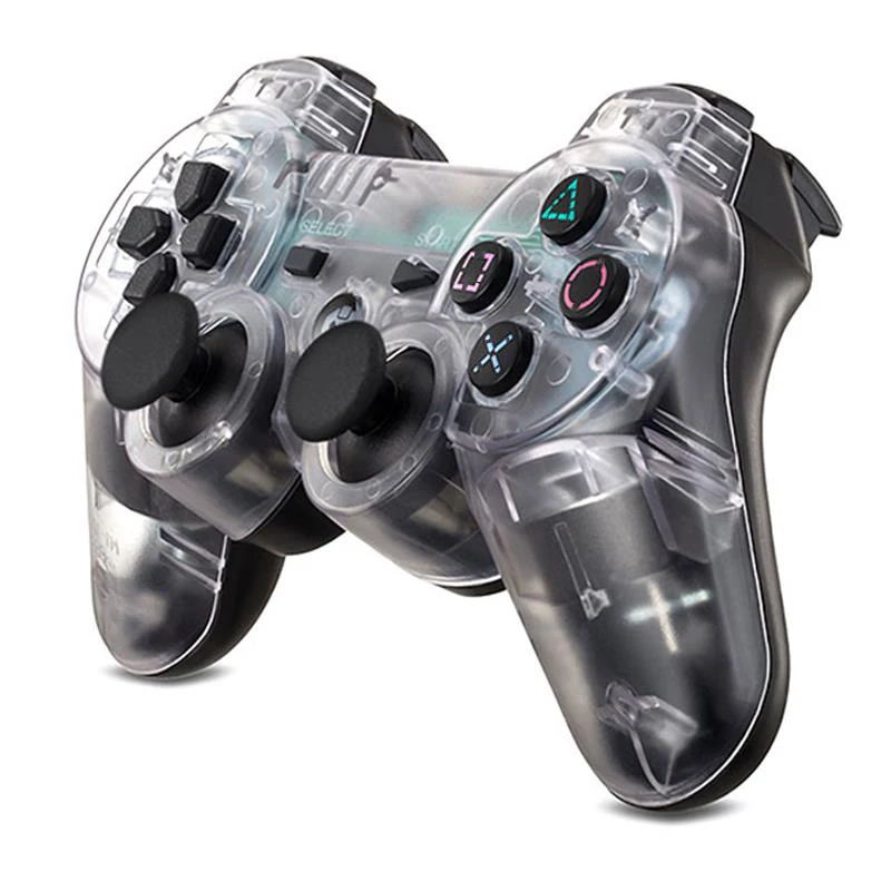 Video Game Wireless Dual Shock Gamepad Transparent Hand Controller for Sony PS3 Playstation 3 Console Joystick Remote