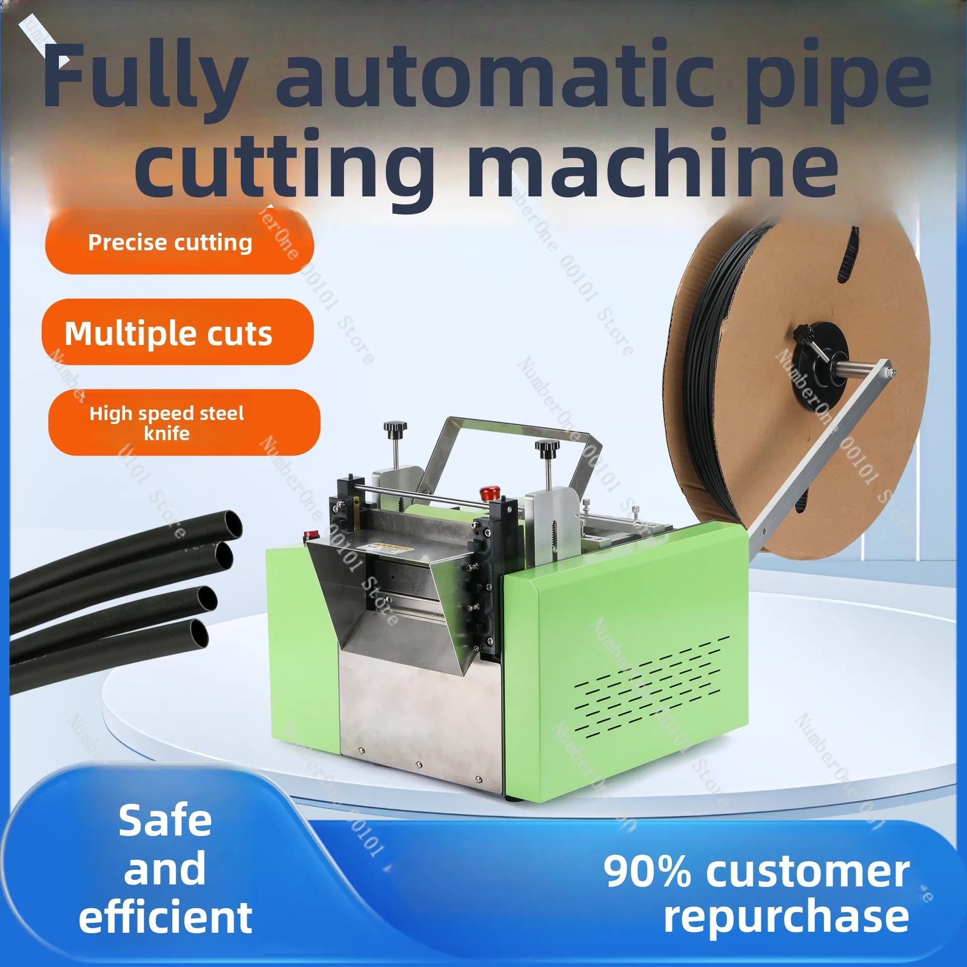 Heat shrink tube cutting machine, fully automatic computer tube cutting machine, pvc pipe pe hose cutting machine, iron