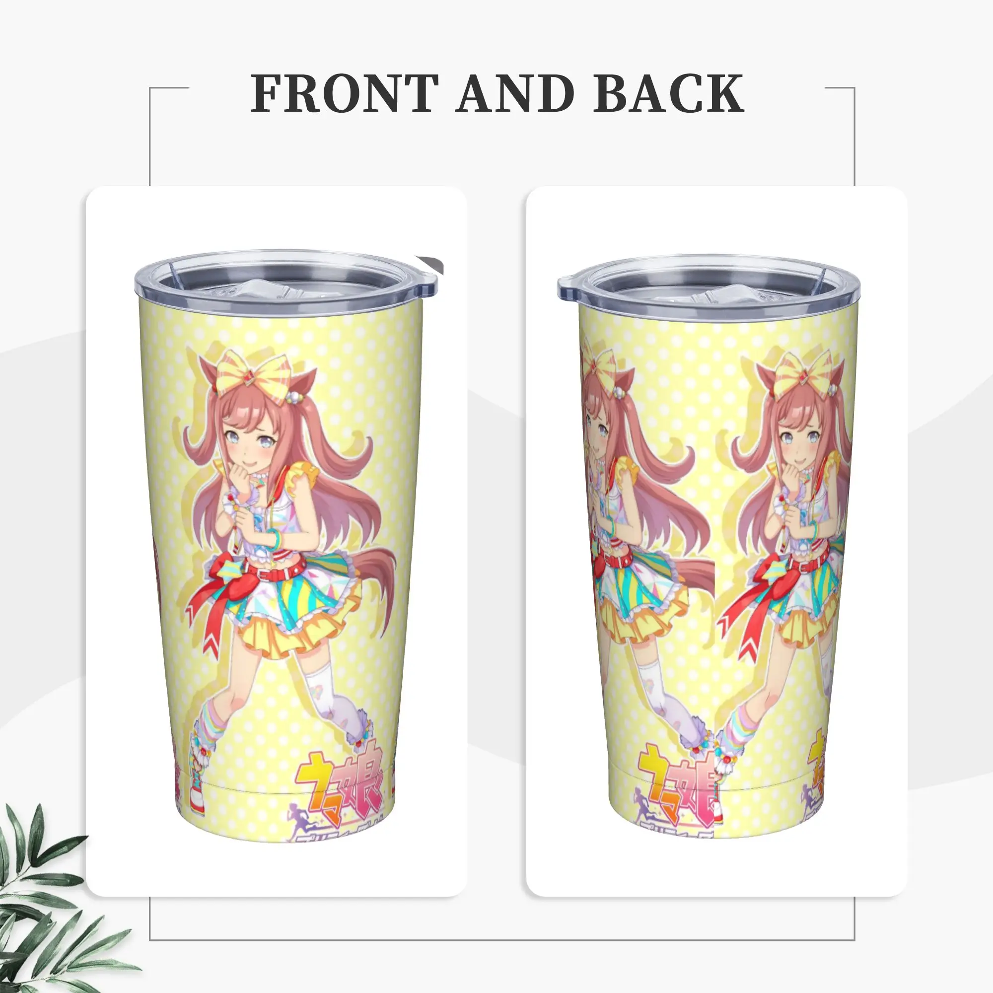 Stainless Steel Tumbler Agnes Digital UmaMusume Pretty Derby Coffee Mug  Insulated Cold Drink Mugs Cup Travel Water Bottle