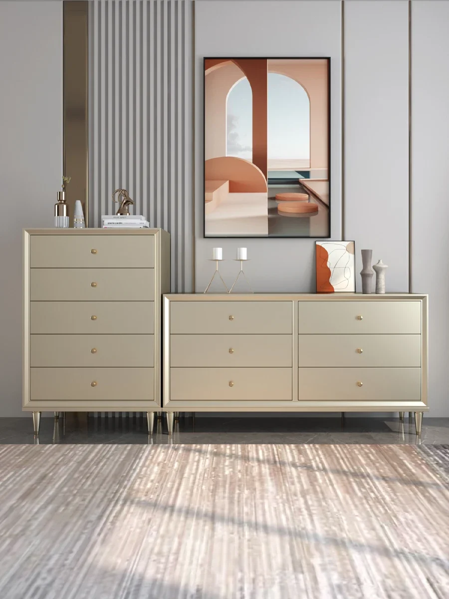 Solid wood chest of drawers bedroom lockers living room wall dedicated cabinets simple bedside cabinets 689 drawer cabinets.