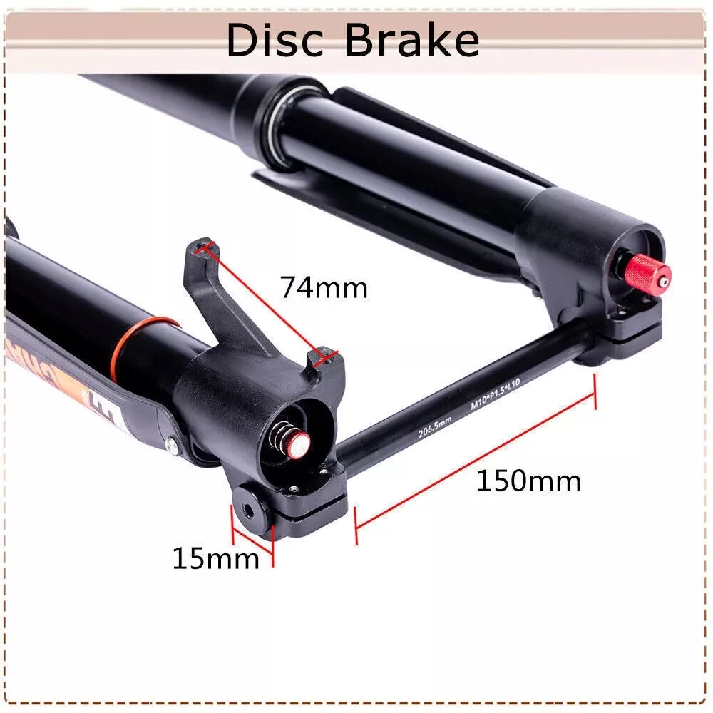 BUCKLOS 20 Zoll Fahrradgabel Federung Faltradgabel für 2,5/3,0/4,0/5,0 Reifen 9*135mm E-Bike Gabeln Schnee- und Strandfahrradgabeln – Detail 19