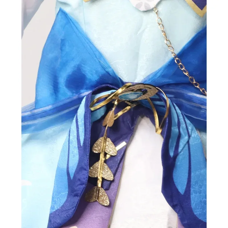 【Wetrose】In Stock Ayaka ใหม่ชุดเครื่องแต่งกายคอสเพลย์ Springbloom Missive Kamisato Ayaka Genshin Impact ชุดวิกผมฮาโลวีน Xma