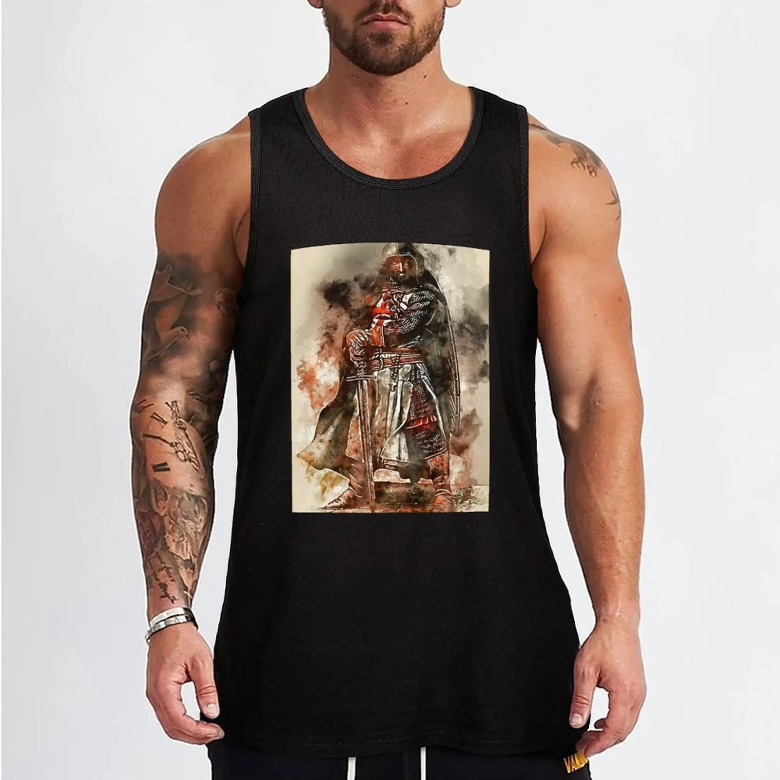 Ancient Templar Knight Tank Top Man summer clothes clothing men bodybuilding man fitness