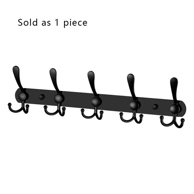 1Pc Modern Stainless Steel Wall Hooks, Multi-Purpose Storage Hooks for Bathroom, Kitchen, Clothes & Hats