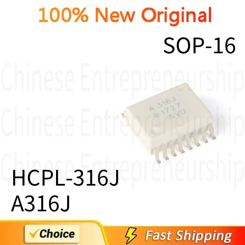 5 PCS SOP-16 HCPL-316J A316J SOP-16 SMD IGBT driven optocoupler 100%Quality Original/Quick delivery ﻿