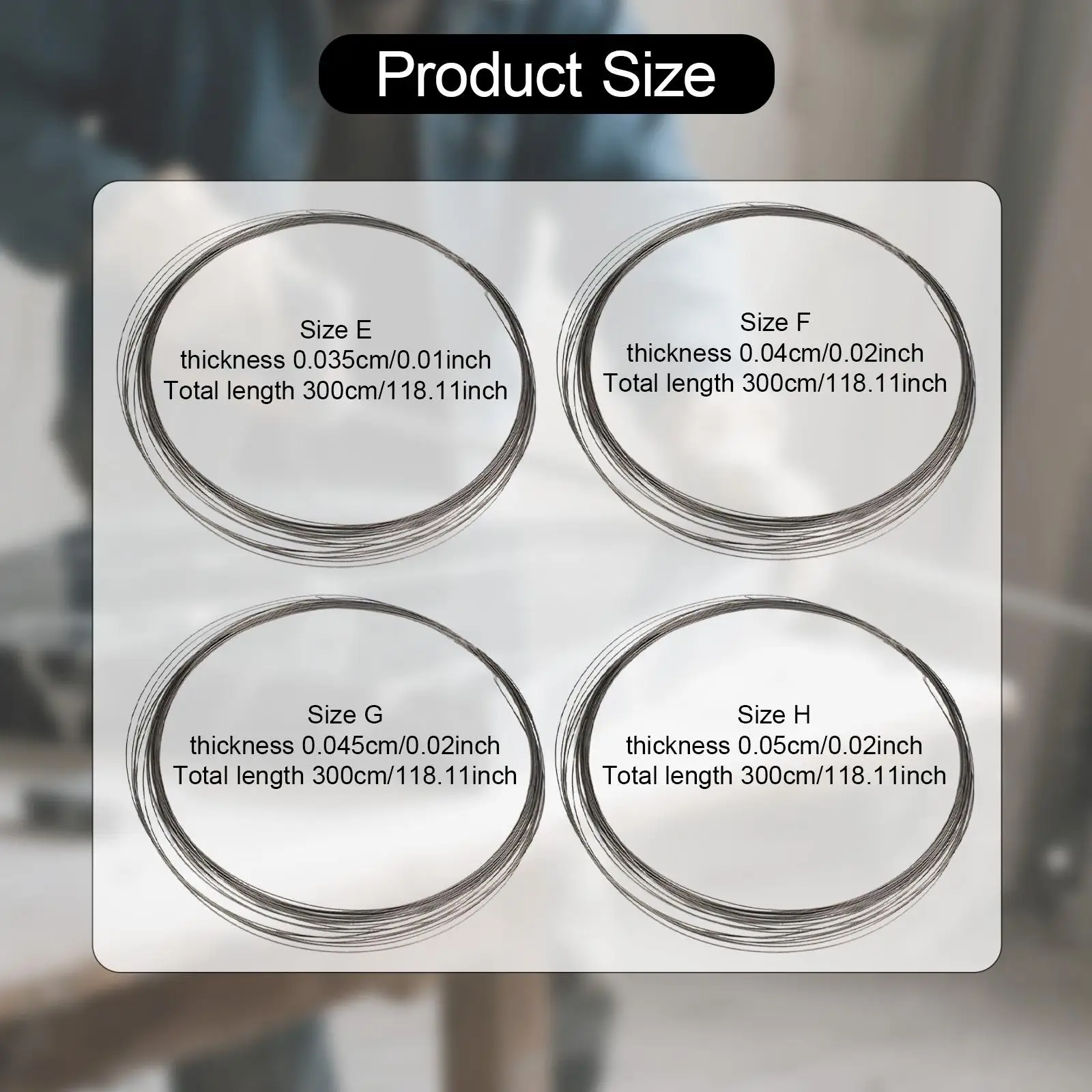 Superfine Emery Sands Wire Length 3 Meters Sturdy for Concrete Stone Jade