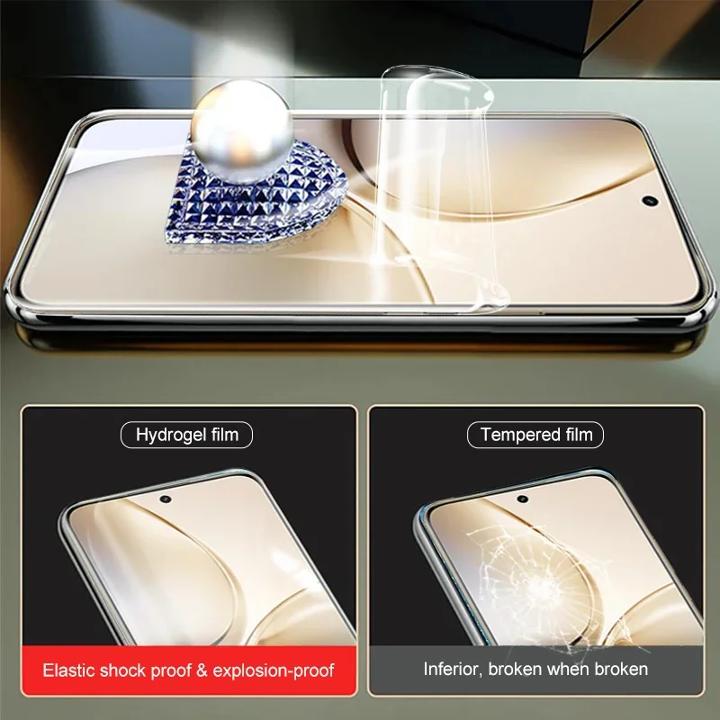 2 قطعة واقي شاشة هيدروجيل ناعم لهاتف Realme 14 Pro + طبقة رقيقة واقية لا Glas Realmi 14 Pro Plus Realme 14Pro + 14ProPlus