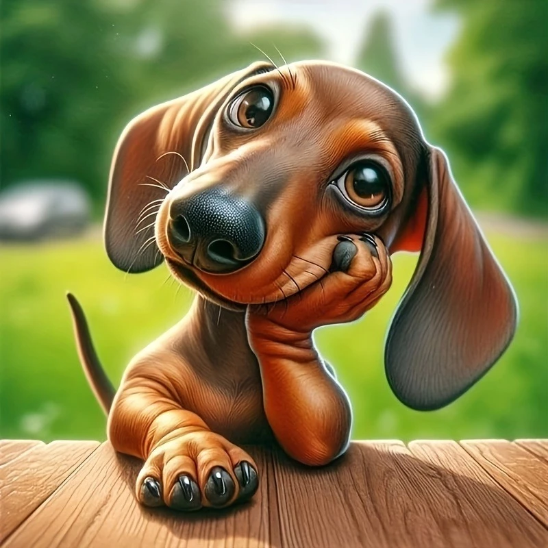 

Cute Big-eyed Puppy Animal 500PCS/1024 PCS Jigsaw Puzzles Challenging Family Activity Game for Gameroom Bedroom Home Decor Gift