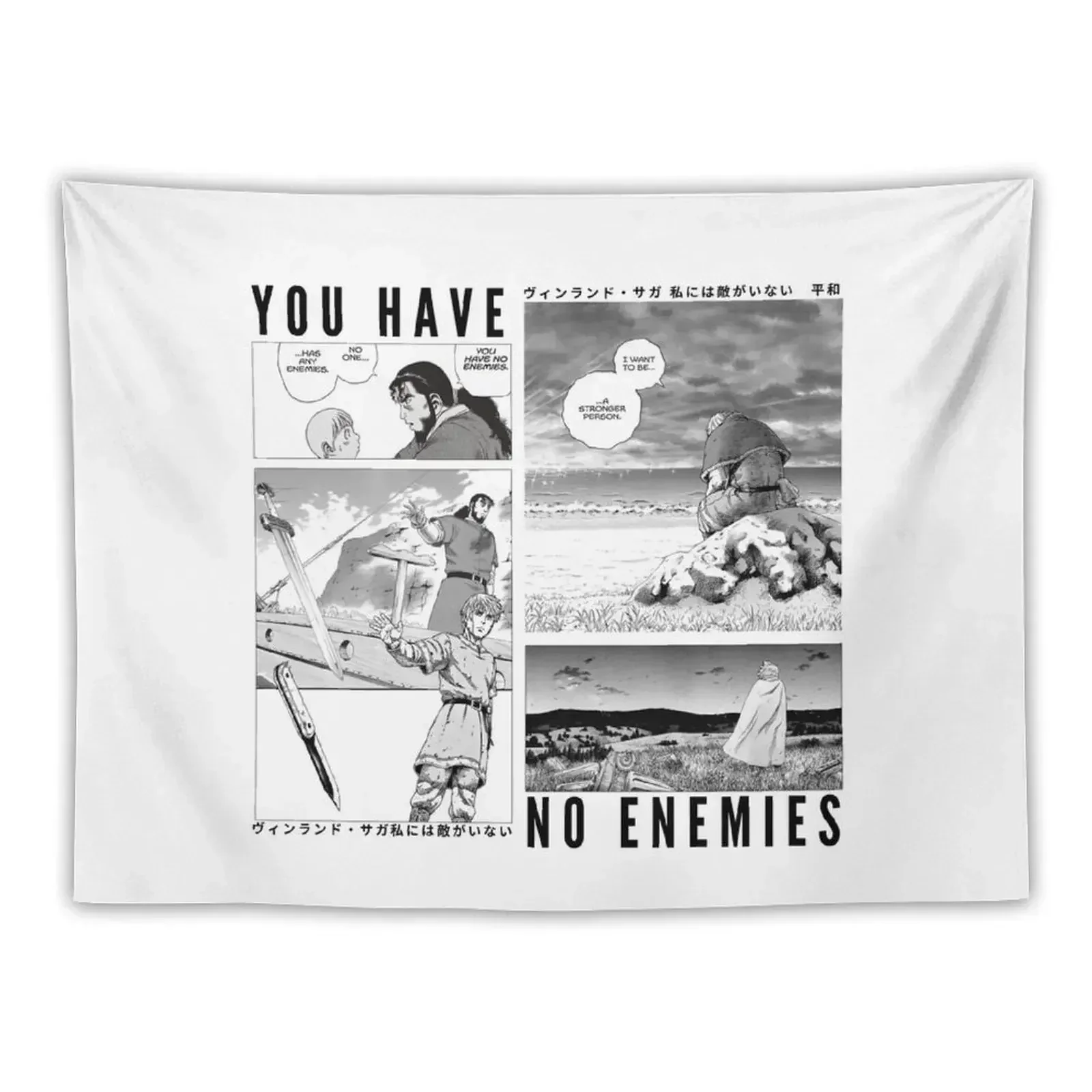 Vinland Saga You Have no Enemies Tapestry Room Decorations Aesthetic Room Aesthetic Decor Luxury Living Room Decoration Tapestry