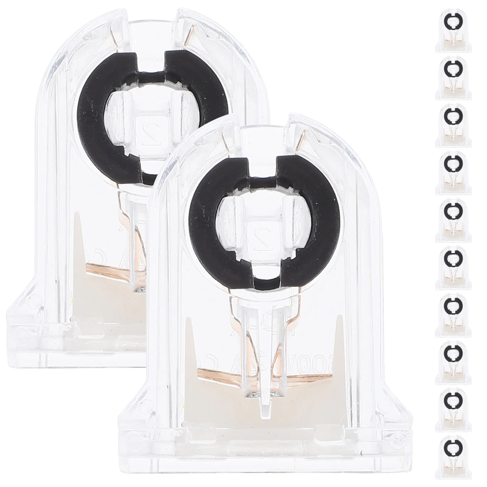 

12Pcs Lamp Holder Socket Fluorescent Light Bracket Modern Elegant Sense Compatible Installation Flexibility